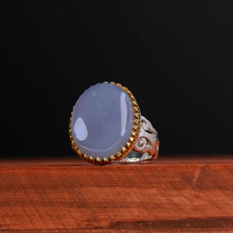 انگشتر عقیق کبودیمنی (کد42 جشنواره)