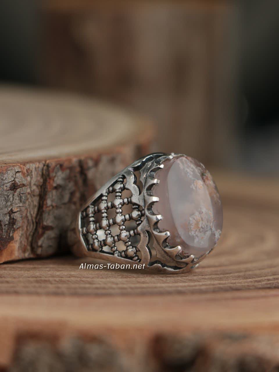 انگشتر مردانه عقیق شجر کد 2903