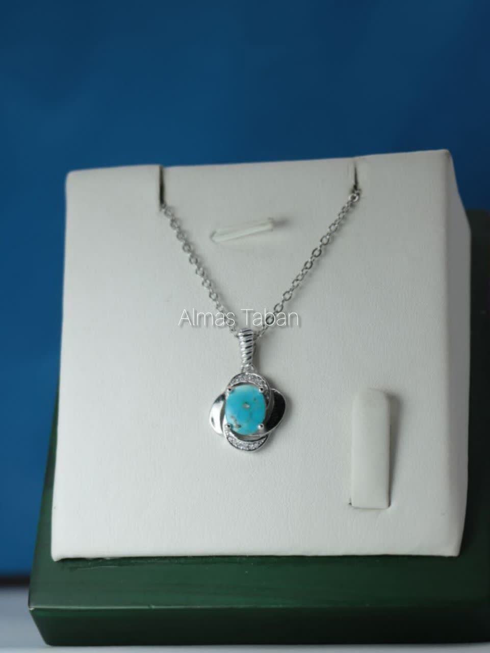 گردنبند زنانه فیروزه نیشابوری کد 769