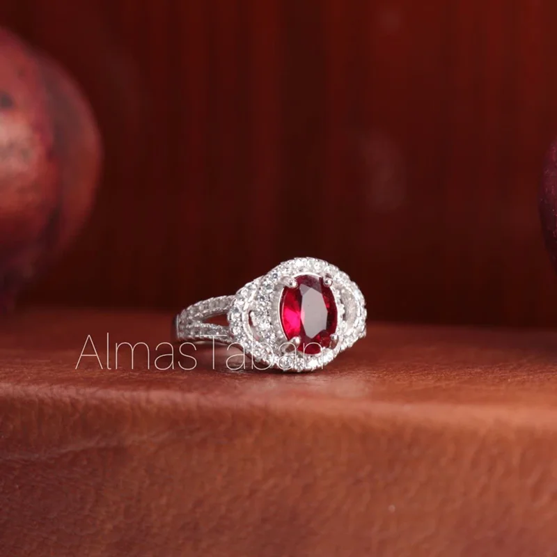 انگشتر زنانه سنتاتیک سرخ کد 666