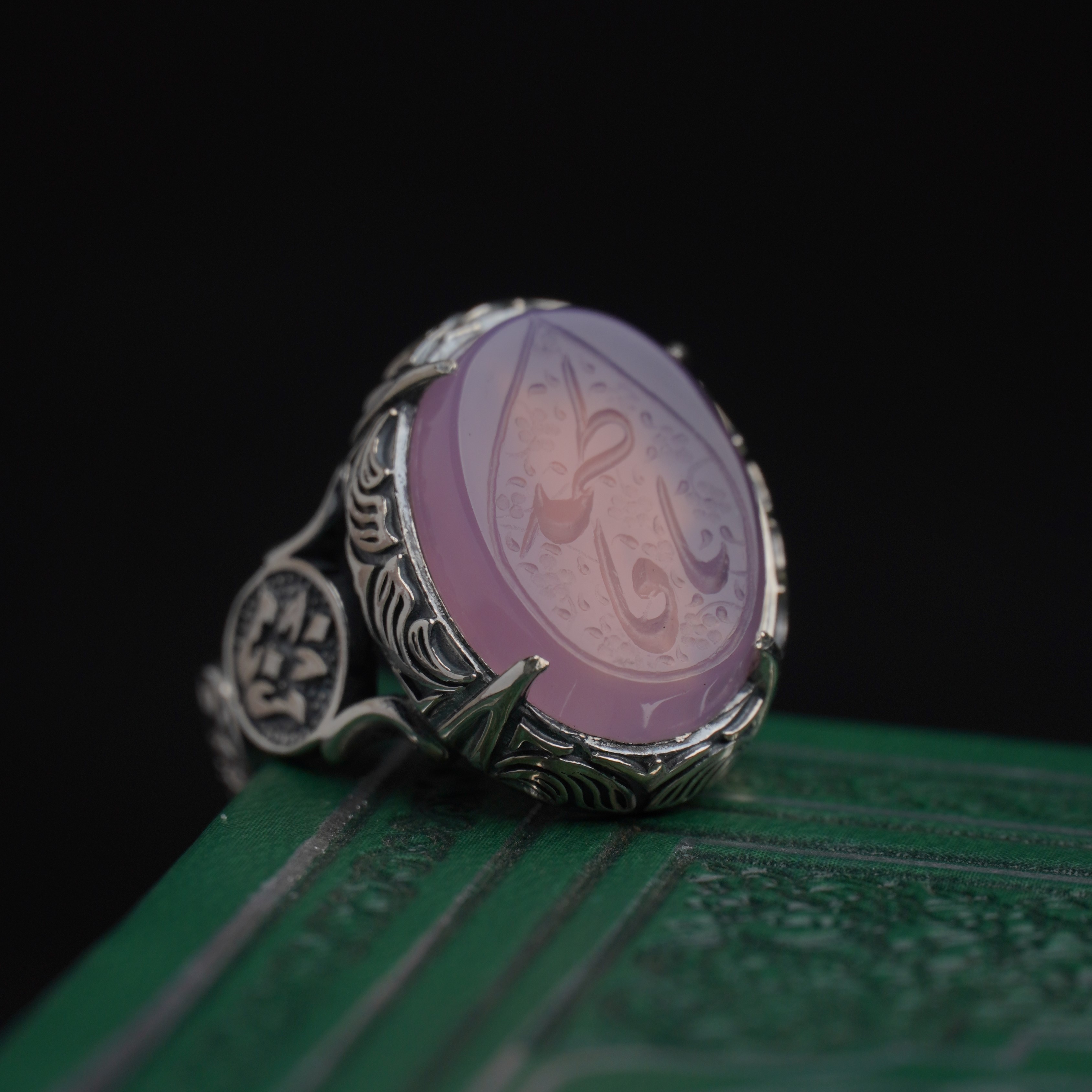 انگشتر مردانه عقیق کبود کد 1286