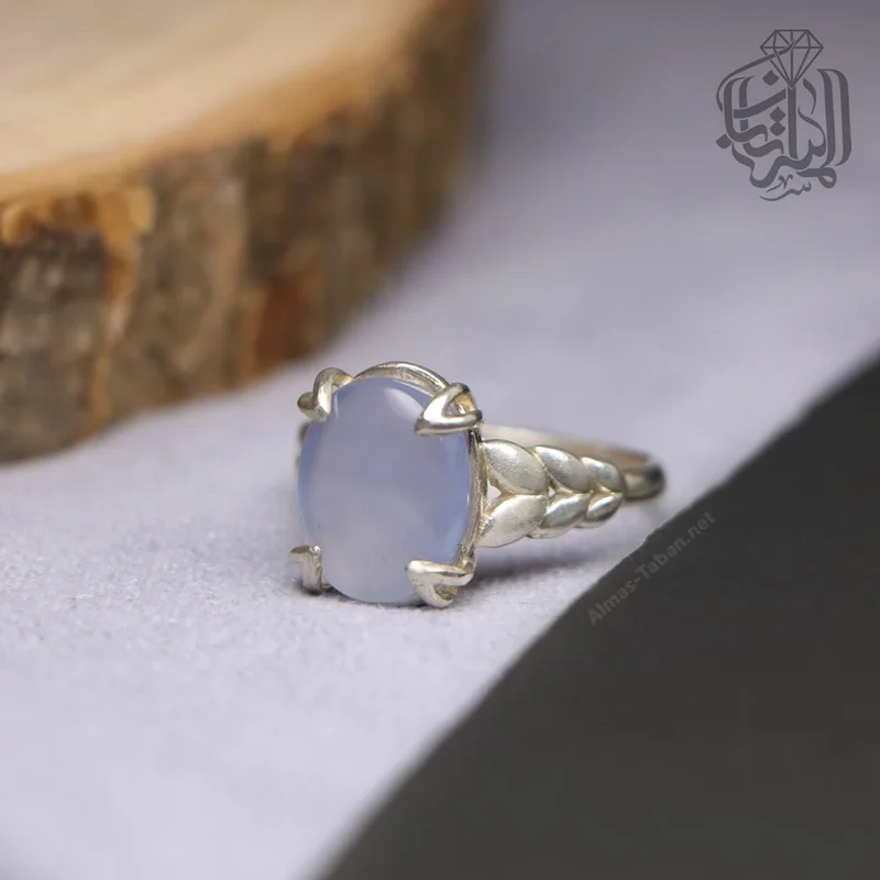 انگشتر زنانه عقیق کبود یمنی کد 540