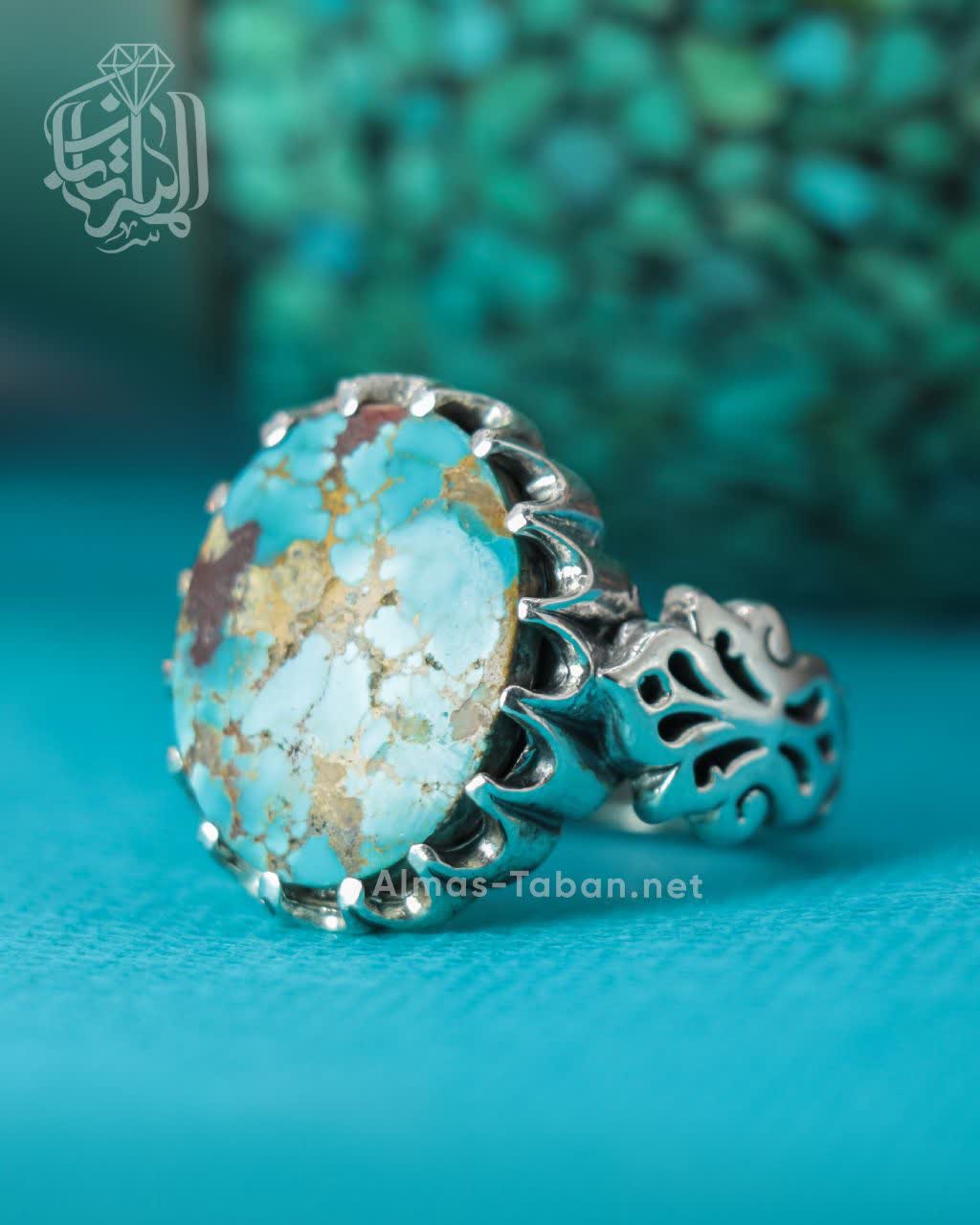 انگشتر مردانه فیروزه نیشابوری کد 2890