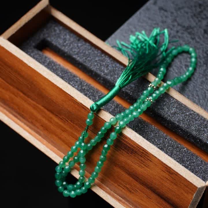 تسبیح سنگ جید سبز 101 عددی