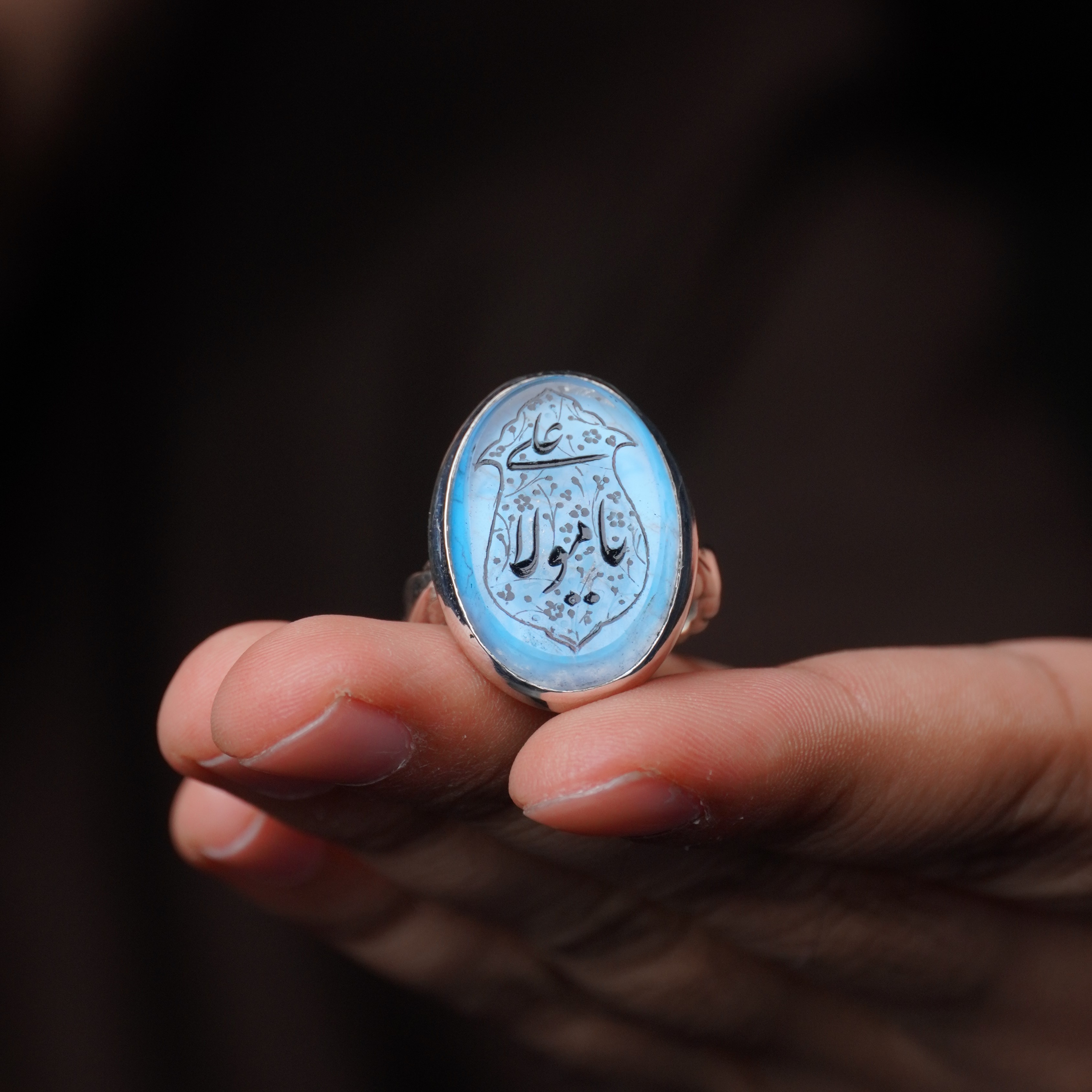 انگشتر مردانه دُر فیروزه کد 1326