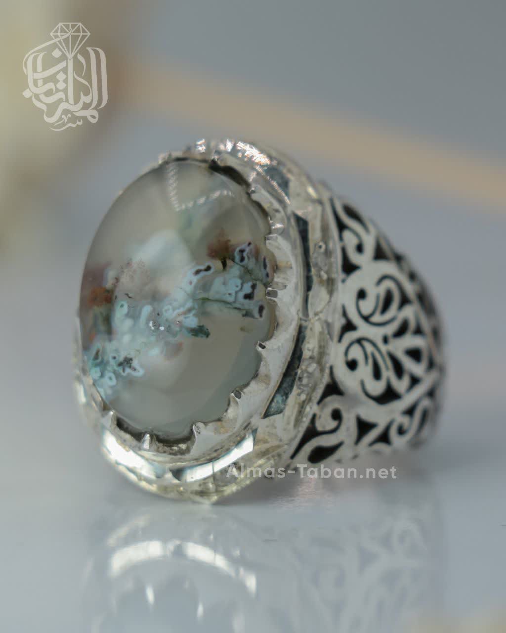 انگشتر مردانه عقیق شجر کد 2861