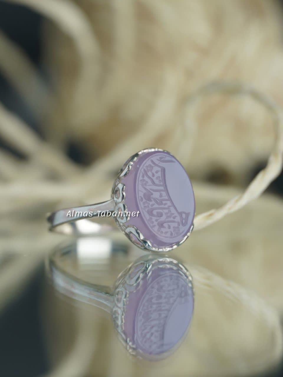 انگشتر زنانه عقیق کبود کد 736