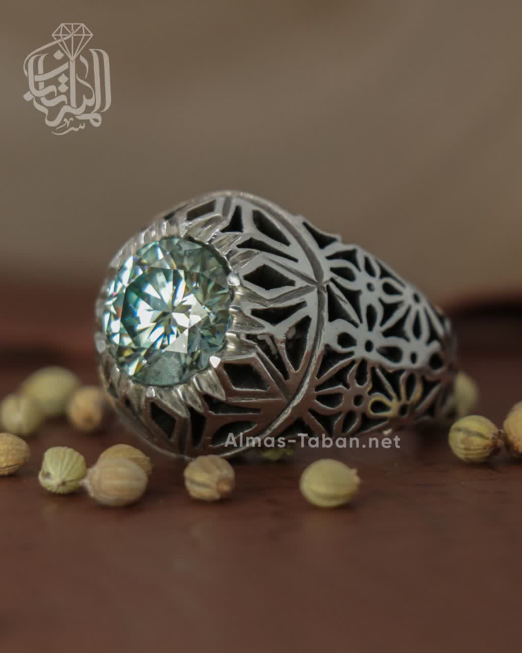 انگشتر مردانه موزانایت کد 2864