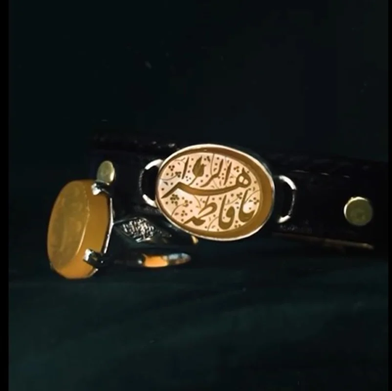 ست انگشتر و دستبند عقیق زرد کد 1159